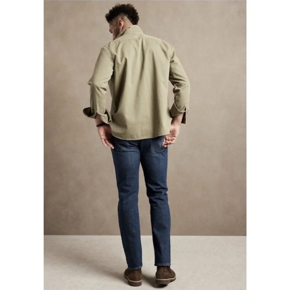 New Banana Republic Mens Straight Size 44 x 34 Organic Cotton Mid‎ Rise NWT